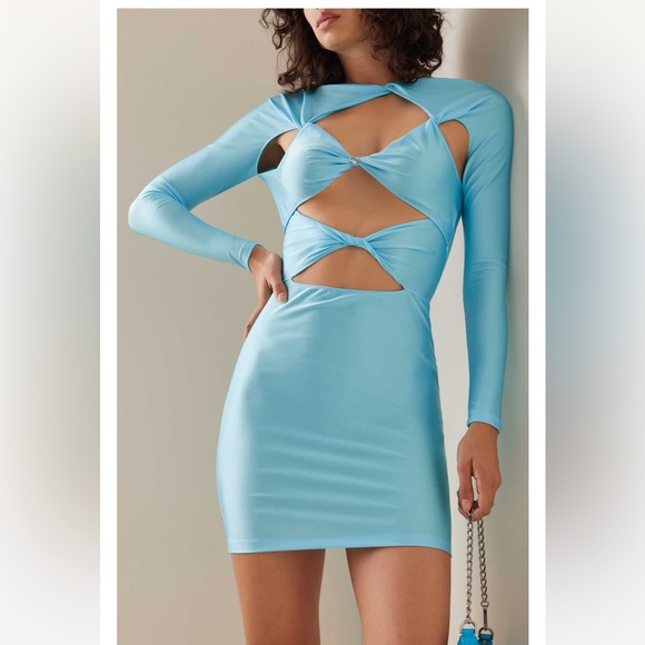 Coperni
Twisted Cut-Out Jersey Mini Dress - size Small - Picture 2 of 3